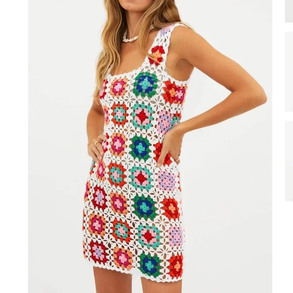 Dresses | Beach Riot James Dress Tropical Sunset Crochet | Poshmark